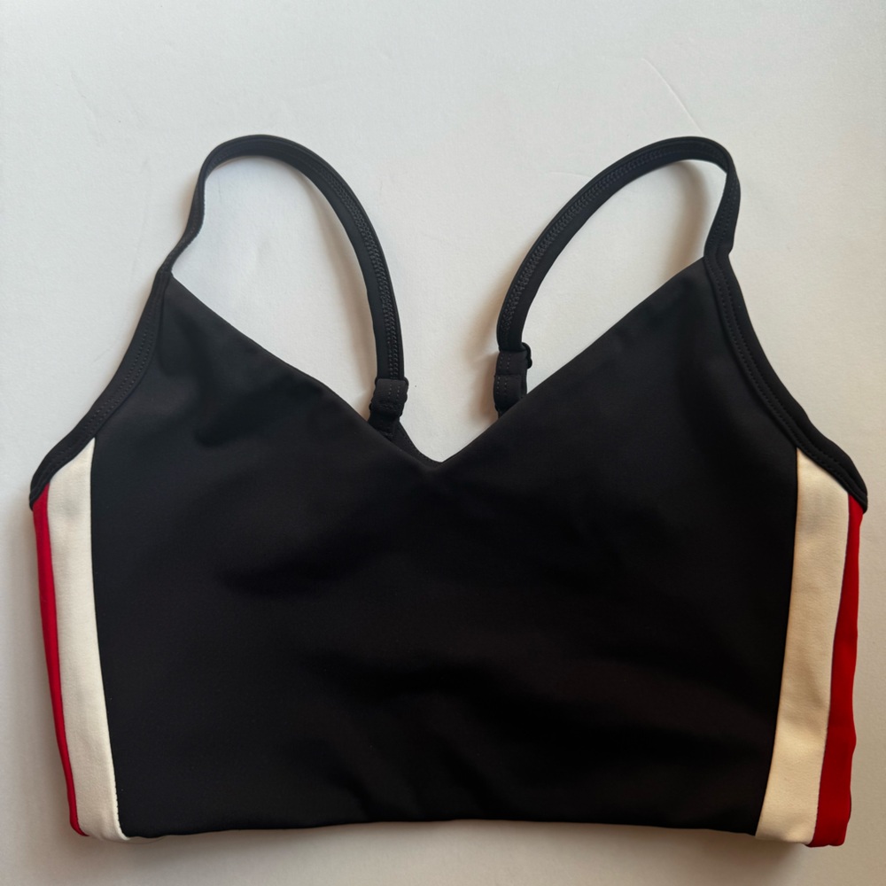 Splits59 Women's Techflex Sports Bra, charcoal with stripe, XS